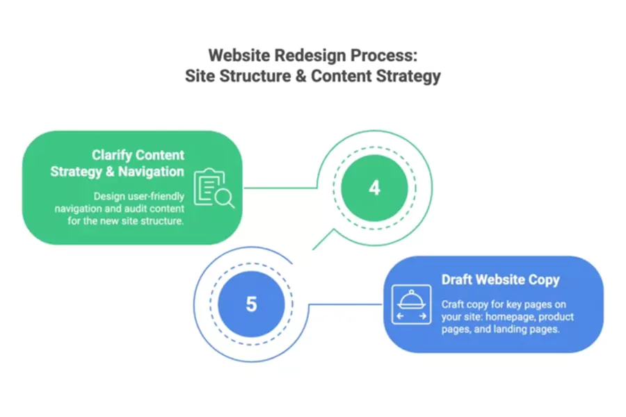 فاز ساختار سایت و استراتژی محتوا (Site Structure and Content Strategy)