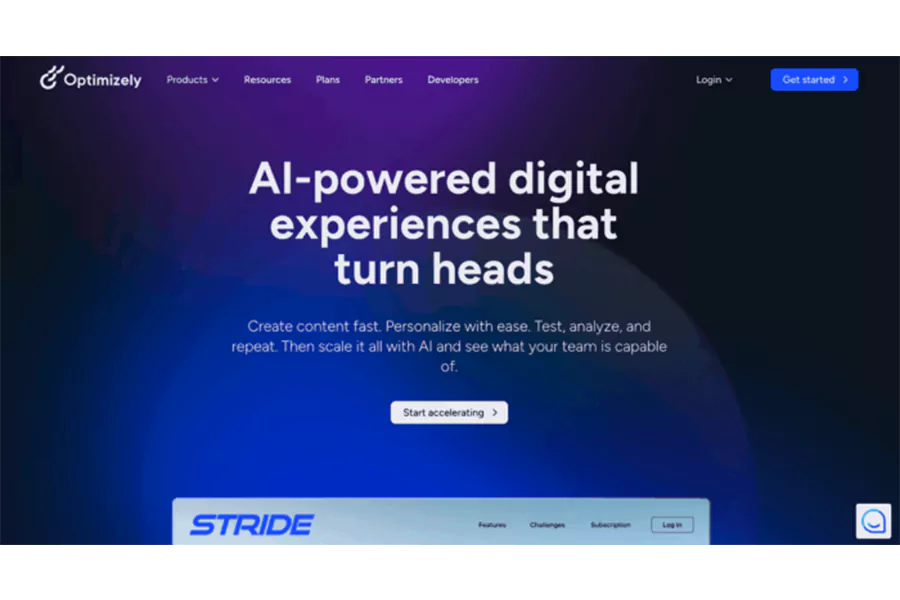 ۱۰. اپتیمایزلی (Optimizely)